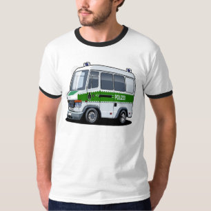 Cartoon politiebusje t-shirt