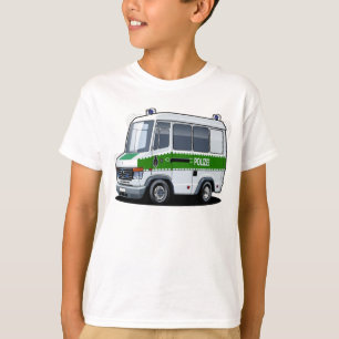 Cartoon politiebusje t-shirt