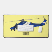 Cartoon politieluchtschroefvliegtuigen bureaumat (Keyboard & Muis)