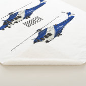 Cartoon politieluchtschroefvliegtuigen sherpa deken (3/4)