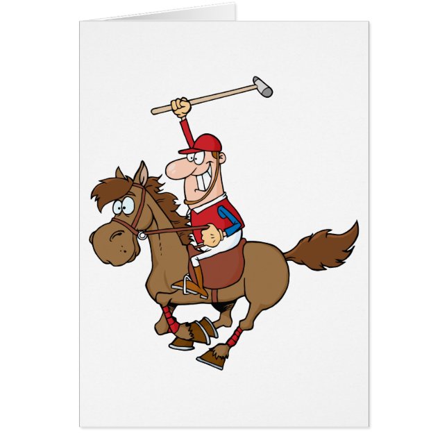 Cartoon Polo Player (Voorkant)