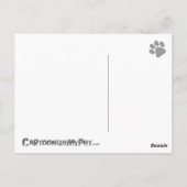 Cartoon Pommeren Briefkaart (Achterkant)