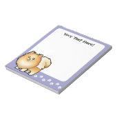 Cartoon Pommeren Notitieblok (Linkerzijde)