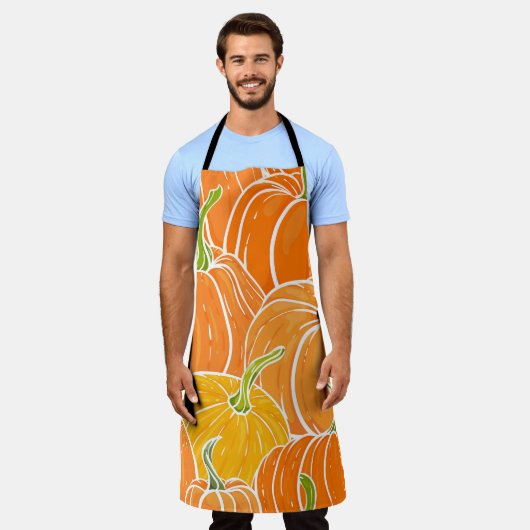 Cartoon pompoen, schattig herfstpatroon. schort (Gedragen)