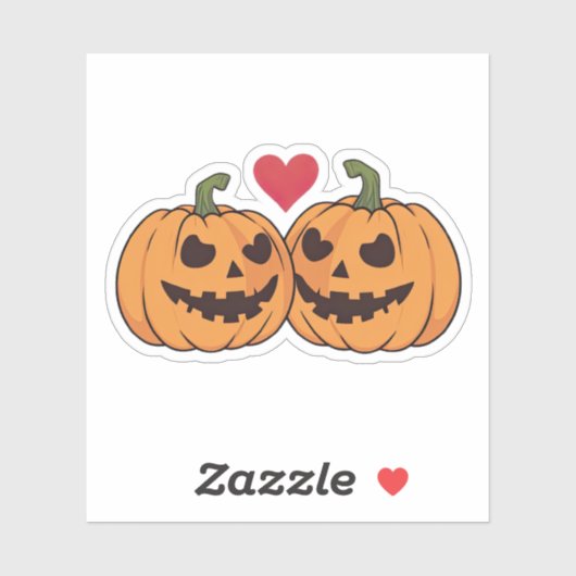 Cartoon pompoenen sticker (Vel)