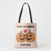 Cartoon pompoenen tote bag (Voorkant)