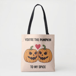 Cartoon pompoenen tote bag