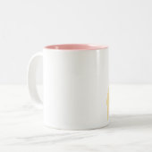 Cartoon Pony en Bloem mok (Voorkant links)