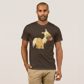 Cartoon Pony en Flower T-shirt (Voorkant volledig)