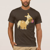 Cartoon Pony en Flower T-shirt (Voorkant)