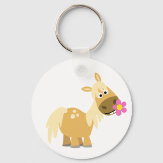 Cartoon Pony en ventilatorsleutelhanger Sleutelhanger