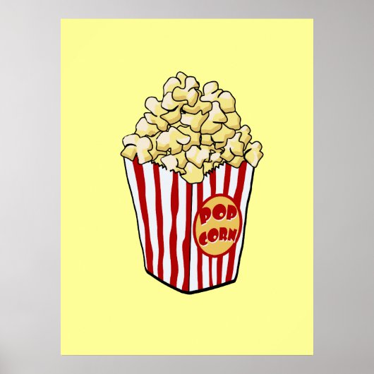 Cartoon Popcorn Bag Print (Voorkant)