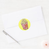 Cartoon Popcorn Bag Sticker (Envelop)