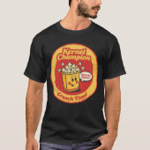 Cartoon Popcorn Emmer "Kernel Champion" Grafisch o T-shirt (Voorkant)