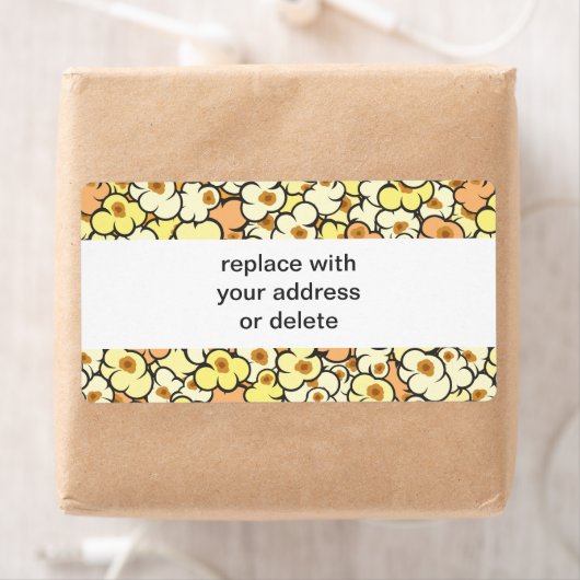 Cartoon Popcorn Etiket (Insitu)