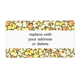 Cartoon Popcorn Etiket