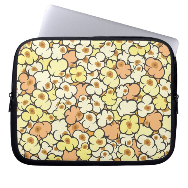 Cartoon Popcorn Laptop Sleeve (Voorkant)