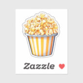 Cartoon popcorn sticker (Vel)