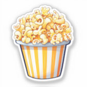 Cartoon popcorn sticker (Voorkant)