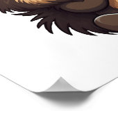 Cartoon porcupine illustratie poster (Hoek)