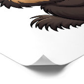 Cartoon porcupine illustratie poster (Hoek)