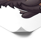 Cartoon porcupine illustratie poster (Hoek)