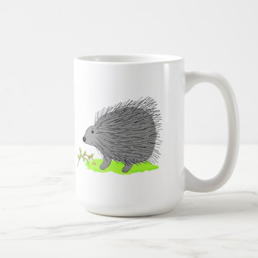 Cartoon Porcupine Koffiemok (Rechts)