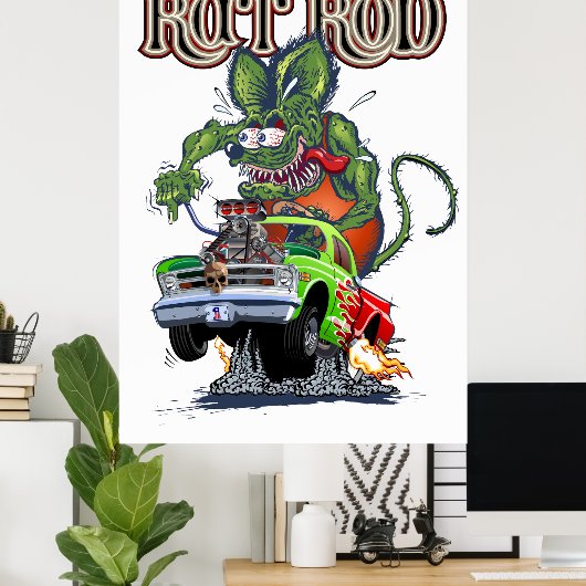 Cartoon Poster (Thuiskantoor)