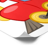 Cartoon  Poster afdrukken (Hoek)