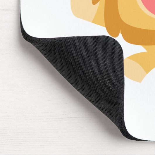 Cartoon Pouncing Lion mousepad Muismat (Hoek)