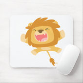 Cartoon Pouncing Lion mousepad Muismat (Met muis)
