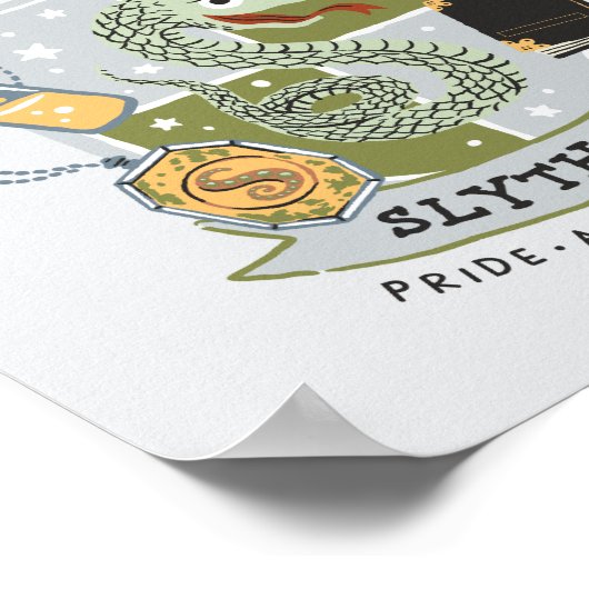 Cartoon Proud Slytherin Crest Poster (Hoek)