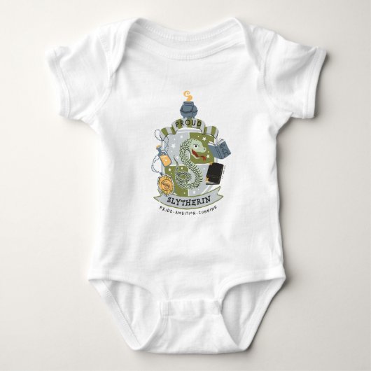 Cartoon Proud Slytherin Crest Romper (Voorkant)