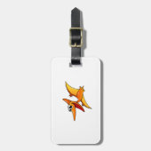 Cartoon Pterodactyl Bagagelabel (Voorkant verticaal)