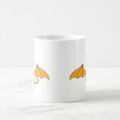 Cartoon Pterodactyl (geel) Koffiemok (Center)