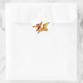 Cartoon pterodactyl hart sticker (Tas)