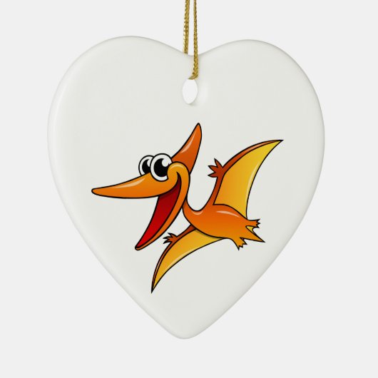 Cartoon Pterodactyl Keramisch Ornament (Rechts)
