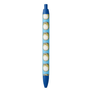 cartoon puffelvis zwarte inkt pen