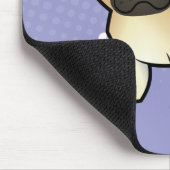 Cartoon Pug Muismat (Hoek)