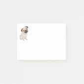 Cartoon Pug Puppy Dog Post IT Sticky Notes (Voorkant)