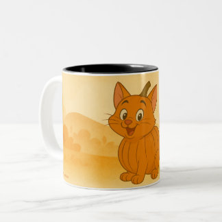 Cartoon Pumpkin Pals Mug Tweekleurige Koffiemok