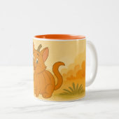 Cartoon Pumpkin Pals Mug Tweekleurige Koffiemok (Voorkant rechts)