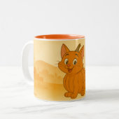 Cartoon Pumpkin Pals Mug Tweekleurige Koffiemok (Voorkant links)