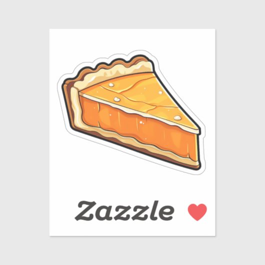 Cartoon pumpkin pie sticker (Vel)