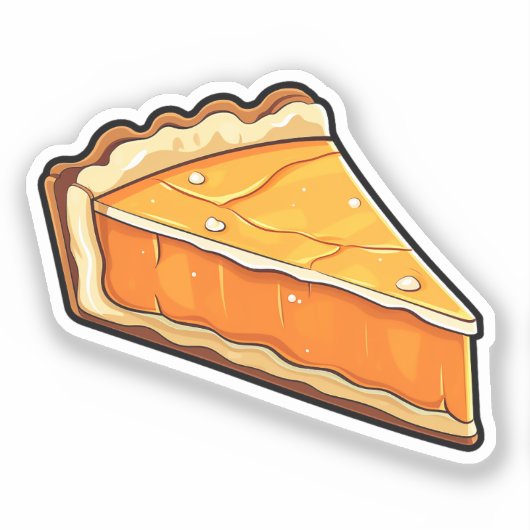 Cartoon pumpkin pie sticker (Voorkant)