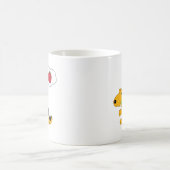 Cartoon Puppy Dog Denking of a Apple Koffiemok (Center)