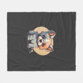 CARTOON PUPPY FLEECE DEKEN (Voorkant (Horizontaal))