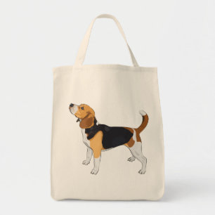 Cartoon Puppy Hondenliefhebber Cute Beagle Large T Tote Bag