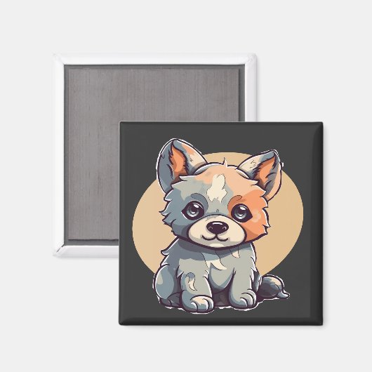 CARTOON PUPPY MAGNEET (Voorkant / Achterkant)