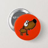 Cartoon Puppy Ronde Button 5,7 Cm (Voorkant /achterkant)